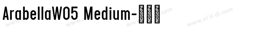 ArabellaW05 Medium字体转换